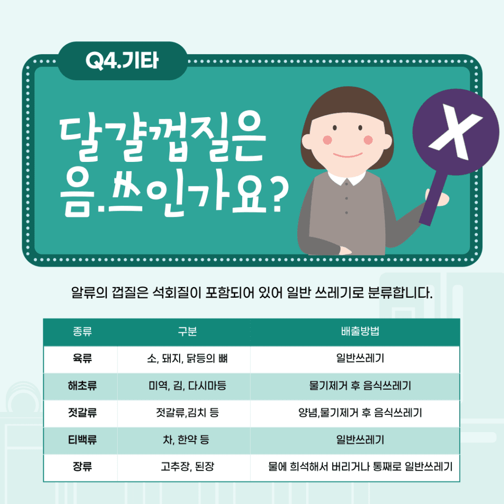 음식물쓰레기 배출방법과 재활용 5가지 분류 8 달걀껍질은 음식쓰레기?