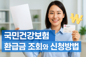 국민건강보험 환급금 조회와 신청방법 안내