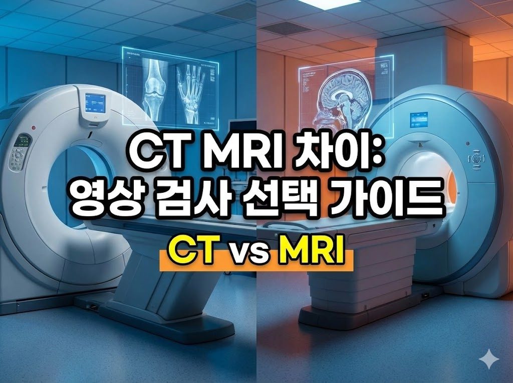 CT MRI 차이: 영상 검사 선택 가이드 2 CT MRI 차이: 영상 검사 선택 가이드