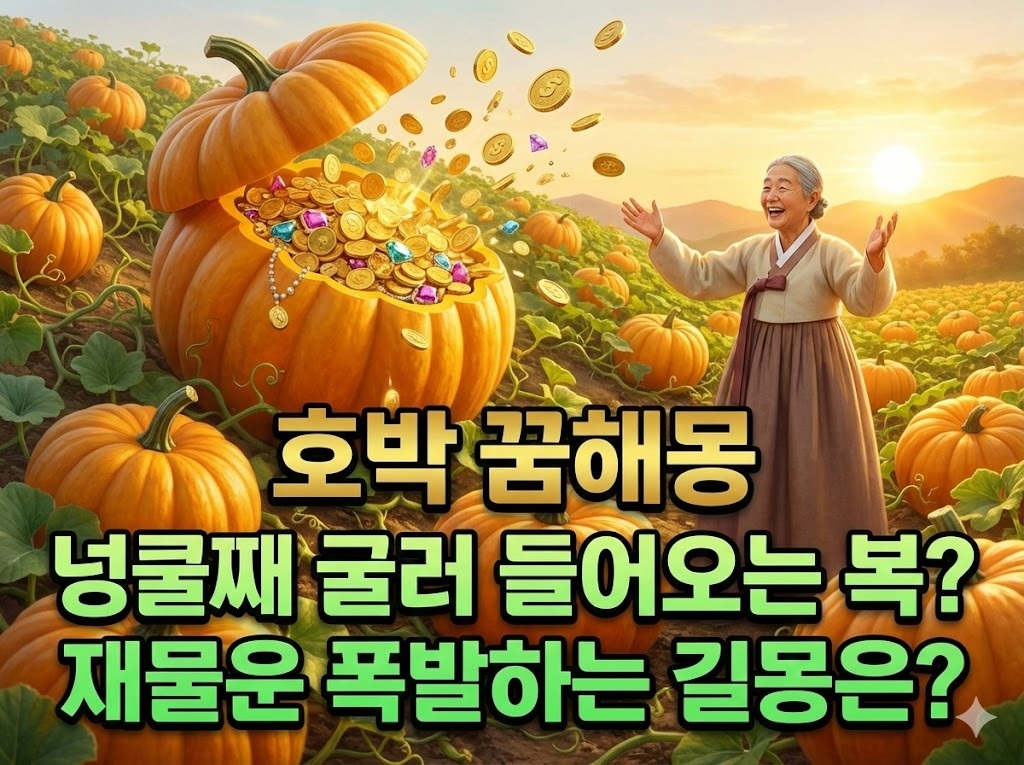 호박 꿈해몽, 넝쿨째 굴러 들어오는 복? 재물운 폭발하는 길몽은? 2 호박 꿈해몽, 넝쿨째 굴러 들어오는 복? 재물운 폭발하는 길몽은?