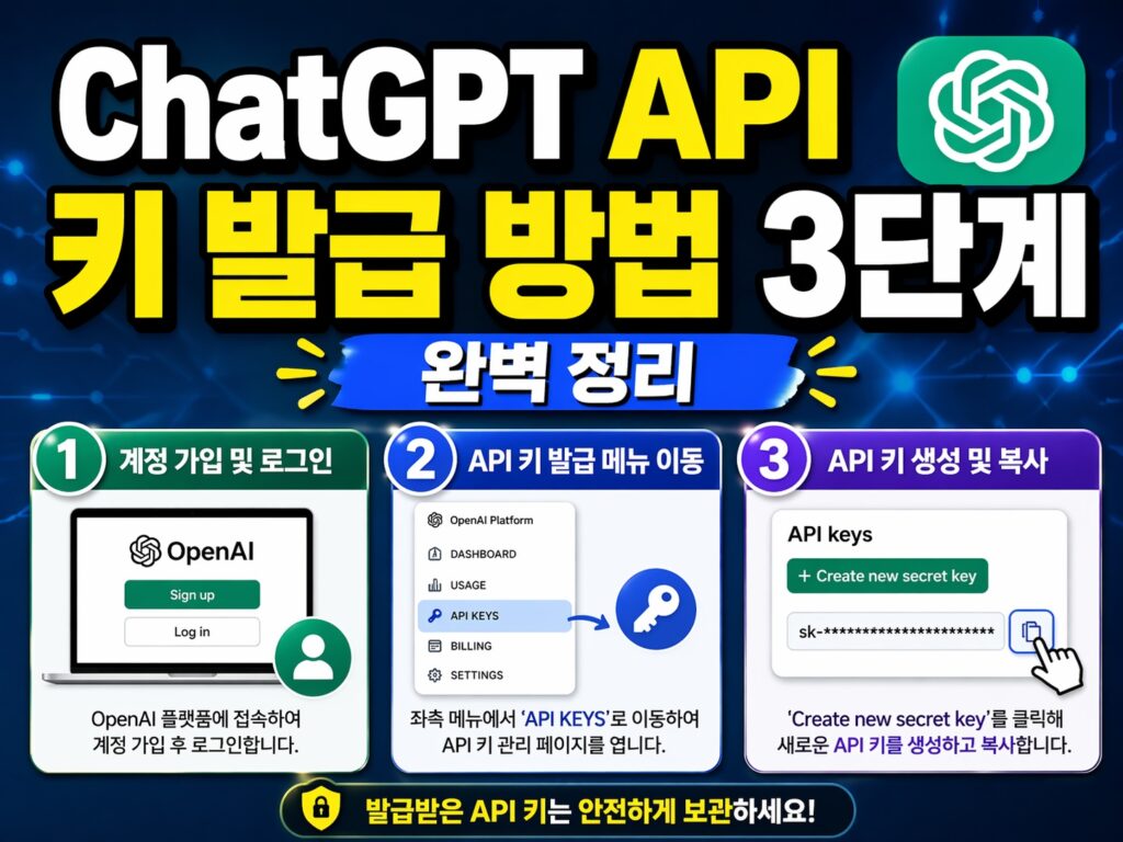 ChatGPT API 키 발급 방법 3단계 완벽 정리 2 ChatGPT API 키 발급 방법 3단계 완벽 정리
