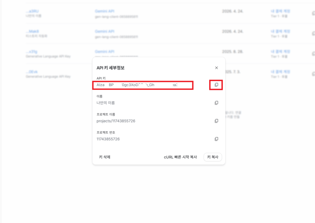 사진으로 보는 Gemini API 키 발급 3단계 완벽 가이드 (5분 완성) 6 image 3